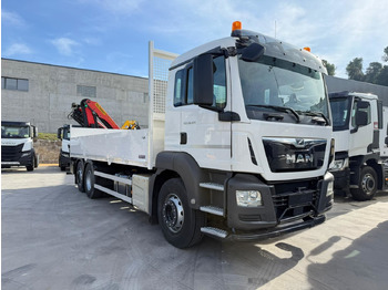 Dropside/ Flatbed truck, Crane truck MAN 26.320 BL TGS E6 (Platform and Crane): picture 2 Dropside/ Flatbed truck, Crane truck MAN 26.320 BL TGS E6 (Platform and Crane): picture 2