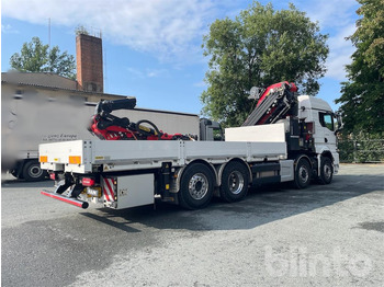 Dropside/ Flatbed truck, Crane truck 4-Achser-Pritsche mit Ladekran hinter Fahrerhaus (2023): picture 4