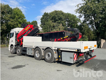 Dropside/ Flatbed truck, Crane truck 4-Achser-Pritsche mit Ladekran hinter Fahrerhaus (2023): picture 3