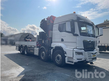 Dropside/ Flatbed truck, Crane truck 4-Achser-Pritsche mit Ladekran hinter Fahrerhaus (2023): picture 2