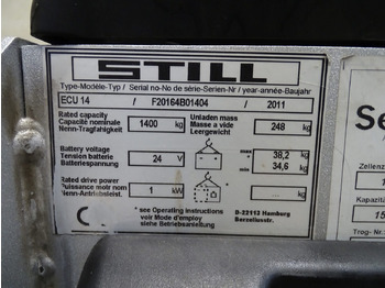 Pallet truck Still ECU14: picture 5