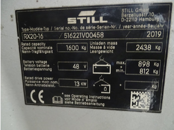 Electric forklift Still RX20-16: picture 5