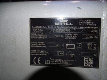 Electric forklift Still RX20-16: picture 5