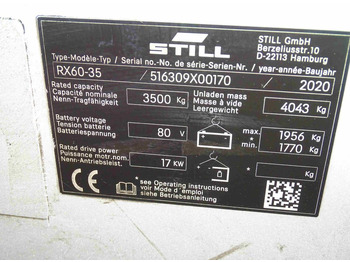 Electric forklift Still RX60-35: picture 5