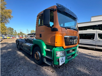 Skip loader truck MAN TGS 26.400 6X2-2 BL Meille RK 20.70 Absetzkipper: picture 5