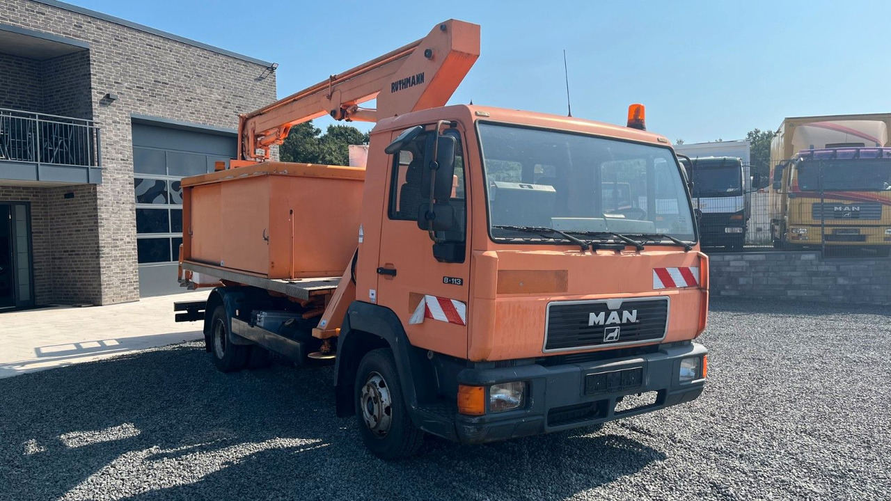 MAN 8.113 Steiger Hubarbeitsbühne Ruthmann MAN 8.113 Steiger Hubarbeitsbühne Ruthmann - Truck mounted aerial platform, Van: picture 3 MAN 8.113 Steiger Hubarbeitsbühne Ruthmann MAN 8.113 Steiger Hubarbeitsbühne Ruthmann - Truck mounted aerial platform, Van: picture 3