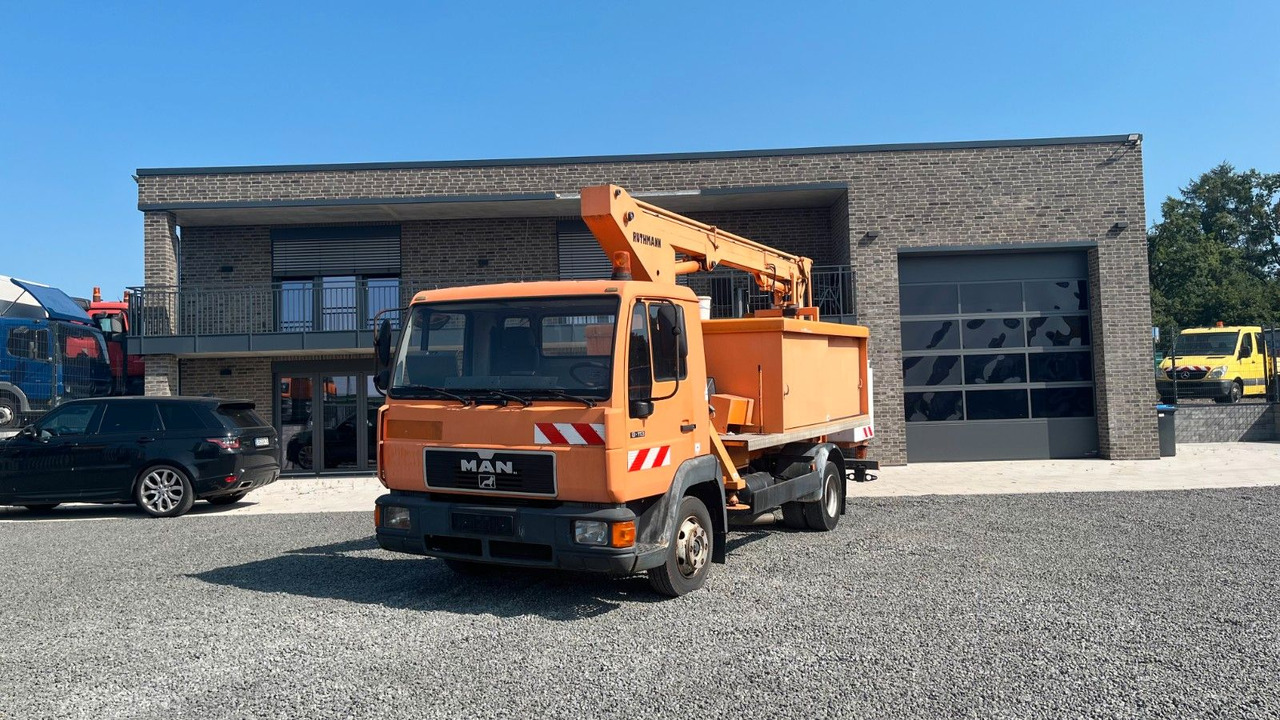 MAN 8.113 Steiger Hubarbeitsbühne Ruthmann MAN 8.113 Steiger Hubarbeitsbühne Ruthmann - Truck mounted aerial platform, Van: picture 1 MAN 8.113 Steiger Hubarbeitsbühne Ruthmann MAN 8.113 Steiger Hubarbeitsbühne Ruthmann - Truck mounted aerial platform, Van: picture 1