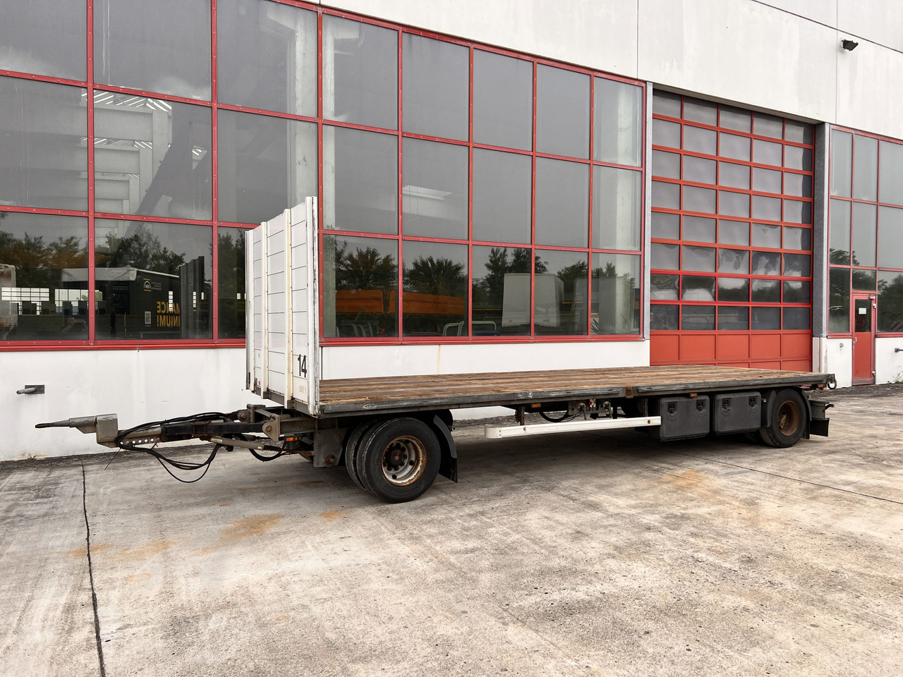 Low loader trailer for transportation of heavy machinery Ackermann PA-F 18/7.4E  2 Achs Jumboanhänger Mega: picture 11