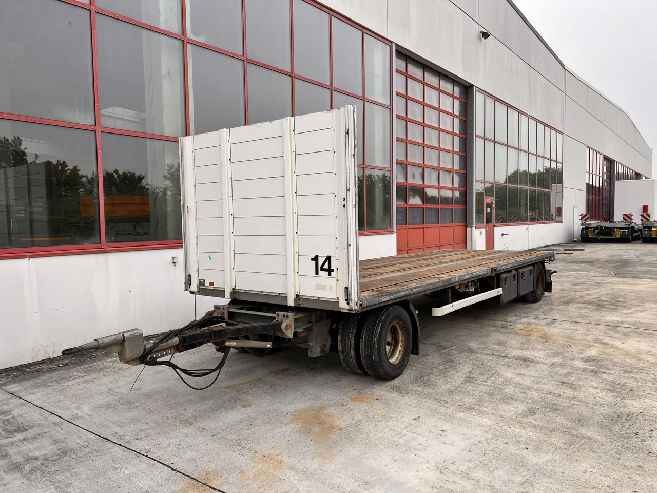 Low loader trailer for transportation of heavy machinery Ackermann PA-F 18/7.4E  2 Achs Jumboanhänger Mega: picture 10