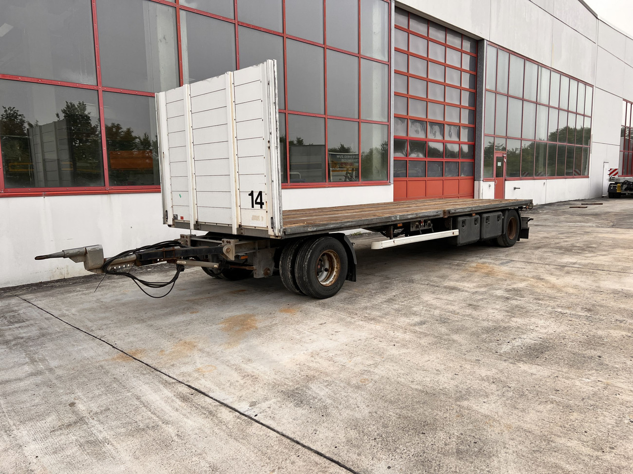 Low loader trailer for transportation of heavy machinery Ackermann PA-F 18/7.4E  2 Achs Jumboanhänger Mega: picture 9