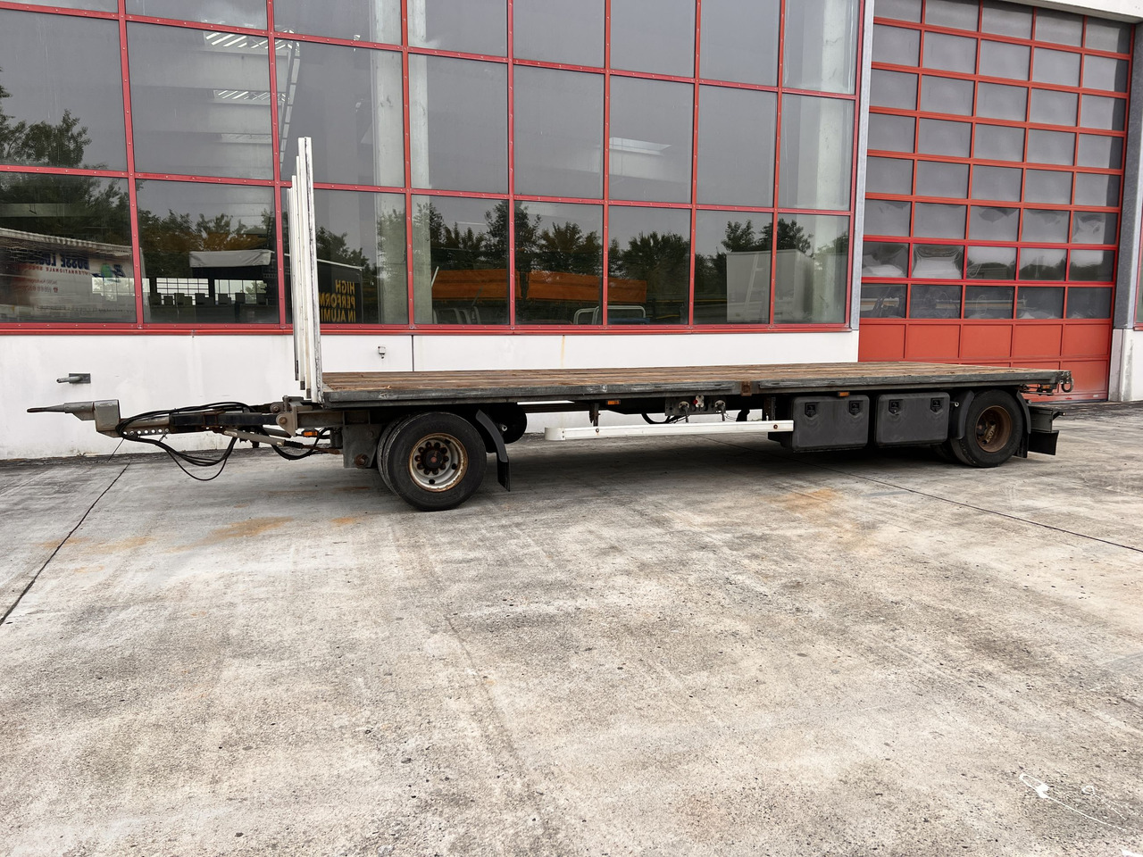 Low loader trailer for transportation of heavy machinery Ackermann PA-F 18/7.4E  2 Achs Jumboanhänger Mega: picture 8