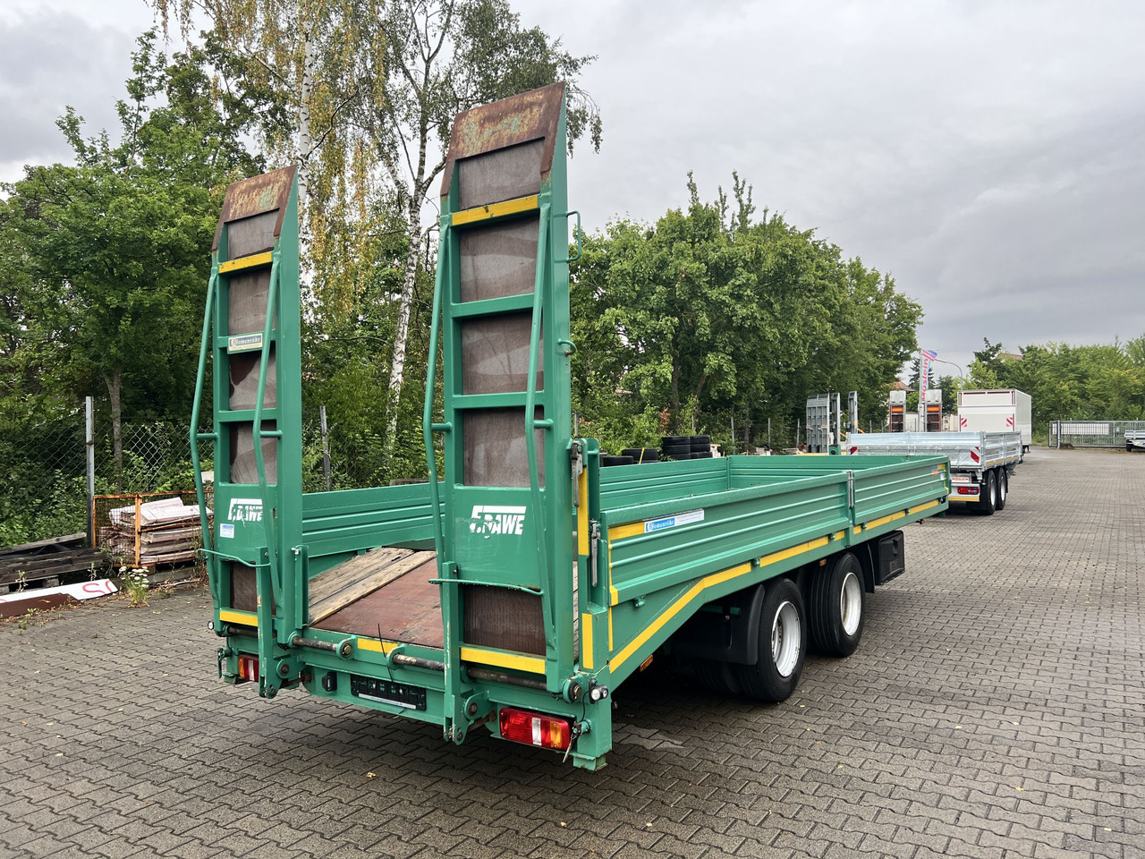 Blomenroehr 688/18000 18 t Tandemtieflader, wenig Benutzt - Low loader trailer: picture 5 Blomenroehr 688/18000 18 t Tandemtieflader, wenig Benutzt - Low loader trailer: picture 5