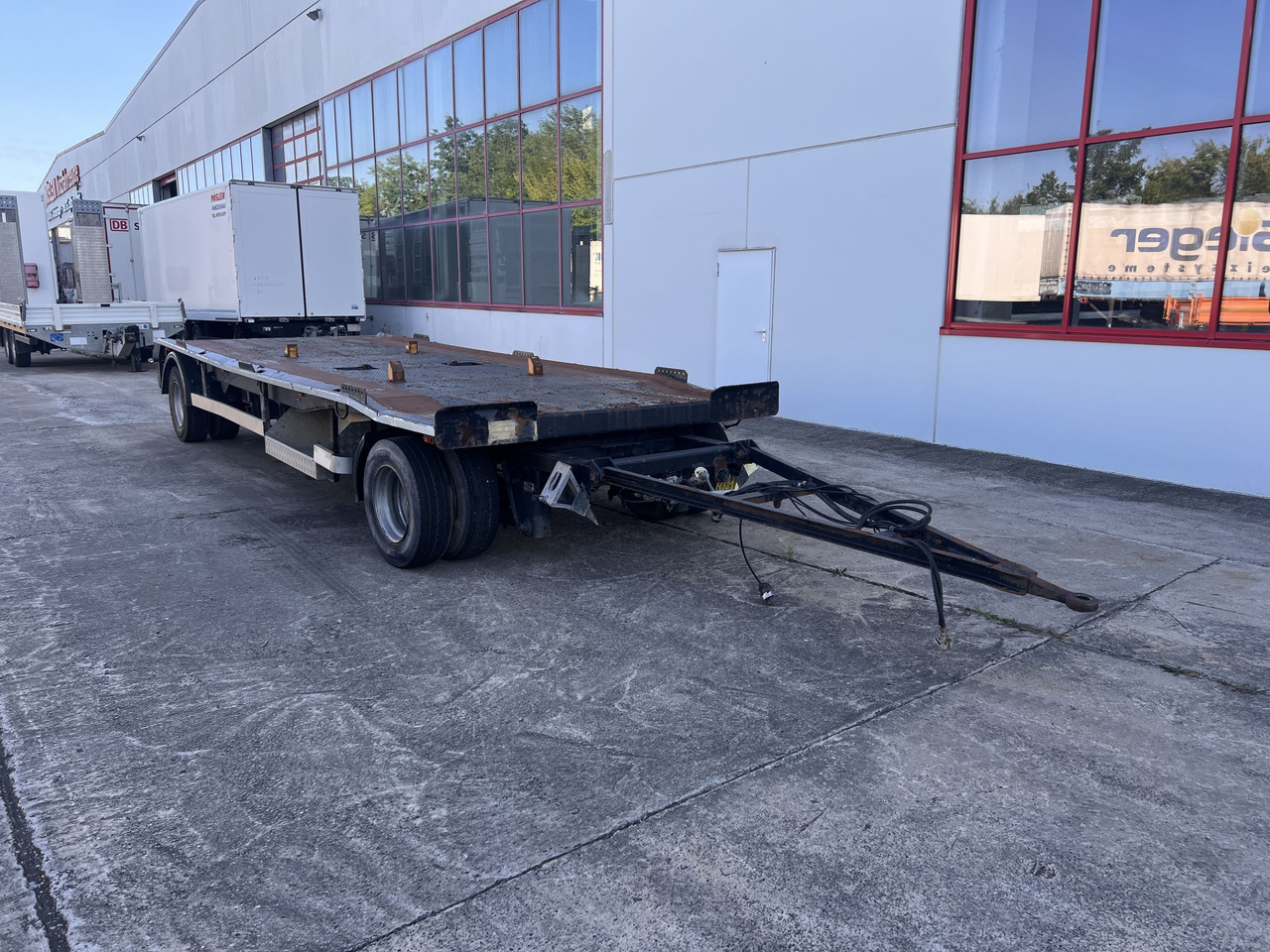 Dinkel DAC 18000  2 Achs Kombi- Anhänger für Abroll- oder Absetzmulden oder Tieflader - Container transporter/ Swap body trailer: picture 2 Dinkel DAC 18000  2 Achs Kombi- Anhänger für Abroll- oder Absetzmulden oder Tieflader - Container transporter/ Swap body trailer: picture 2