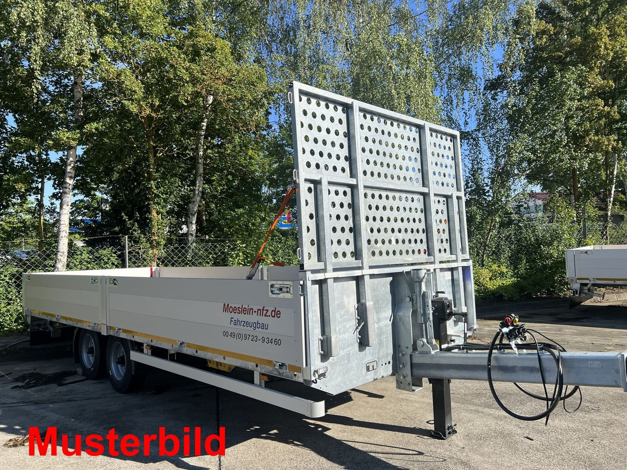 Dropside/ Flatbed trailer Möslein  14,4 t Tandem- Pritschenanhänger- Tieflader: picture 10