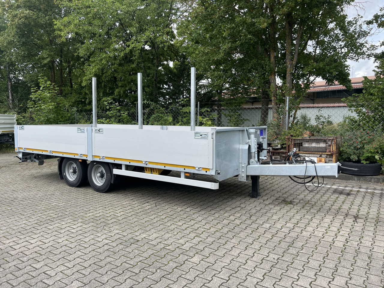 New Dropside/ Flatbed trailer Möslein THT 11- G 7,2  Tandem- Pritschenanhänger- Tieflader: picture 14