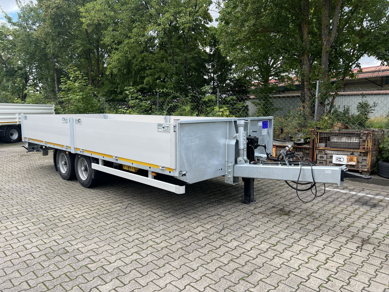 New Dropside/ Flatbed trailer Möslein THT 11- G 7,2  Tandem- Pritschenanhänger- Tieflader: picture 8
