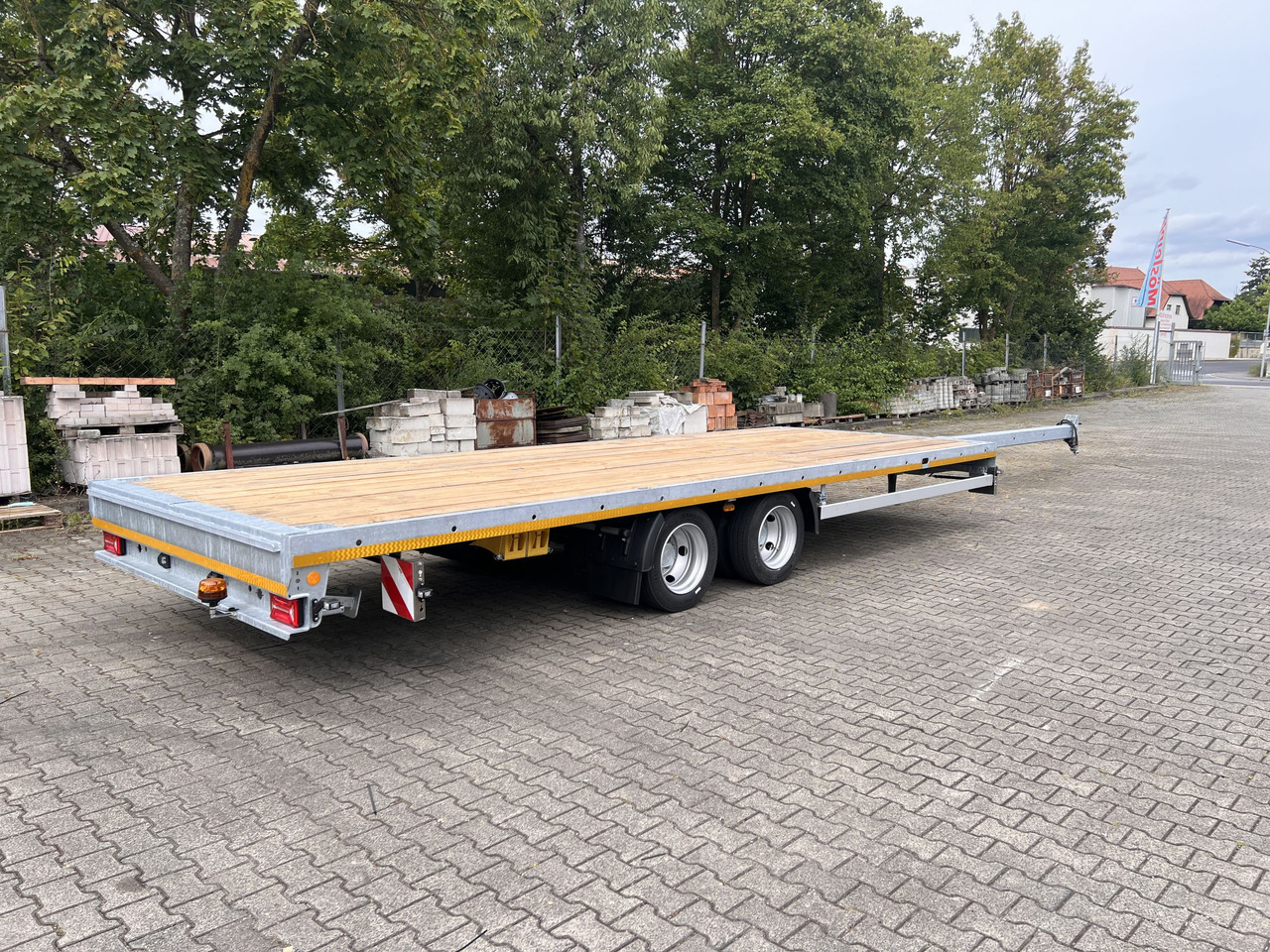New Dropside/ Flatbed trailer Möslein THT 11 G Ausziehbar  11,9 t Tandemanhänger- Tieflader, ausziehbar: picture 7