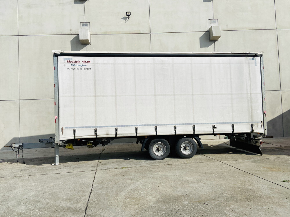 Möslein TP 11 Schwebheim Tandem- Schiebeplanenanhänger zum Durchladen - Curtainsider trailer: picture 1 Möslein TP 11 Schwebheim Tandem- Schiebeplanenanhänger zum Durchladen - Curtainsider trailer: picture 1