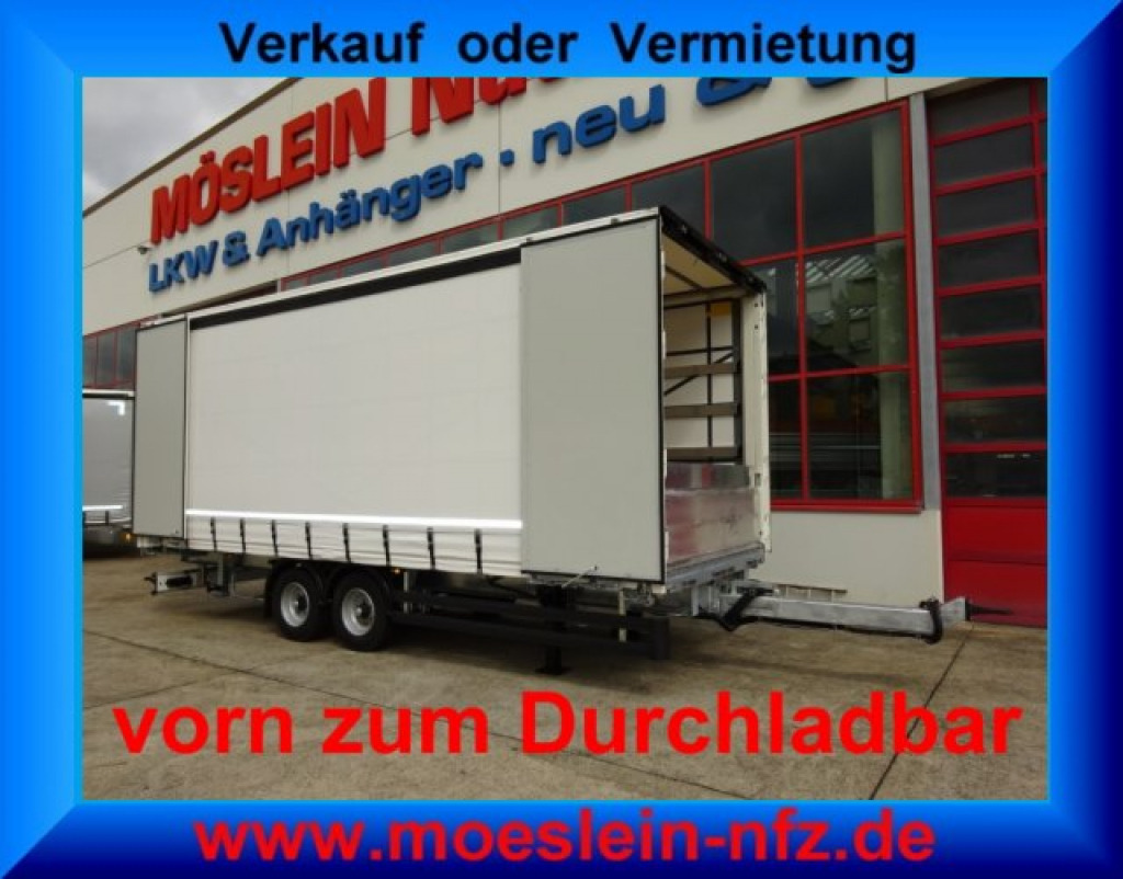 Möslein TPW 105 D Schwebheim Tandem- Planenanhänger Durchladen - Curtainsider trailer: picture 1 Möslein TPW 105 D Schwebheim Tandem- Planenanhänger Durchladen - Curtainsider trailer: picture 1