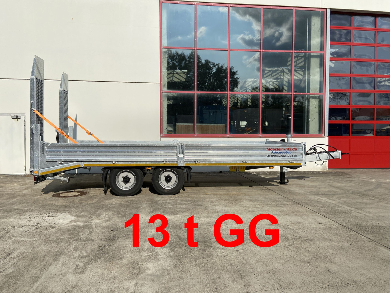 Möslein TT 13 6,20 Stahl- Boden Neuer 13 t Tandemtieflader, Stahl- Boden - Low loader trailer: picture 1 Möslein TT 13 6,20 Stahl- Boden Neuer 13 t Tandemtieflader, Stahl- Boden - Low loader trailer: picture 1