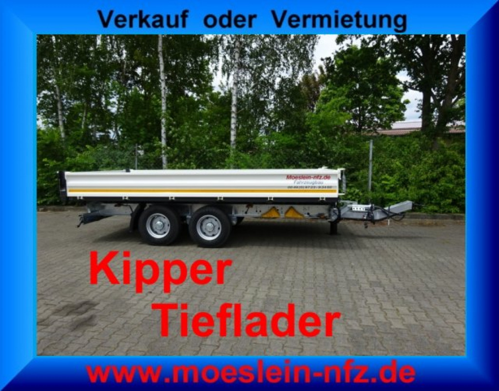 New Tipper trailer Möslein TTD 11 Weiß  neuer Tandem 3- Seitenkipper Tieflader-- Neufahrzeug --: picture 7