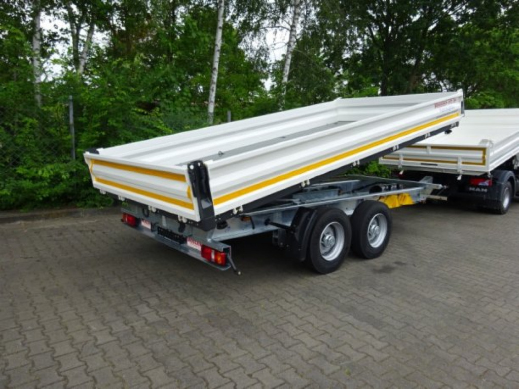 New Tipper trailer Möslein TTD 11 Weiß  neuer Tandem 3- Seitenkipper Tieflader-- Neufahrzeug --: picture 9