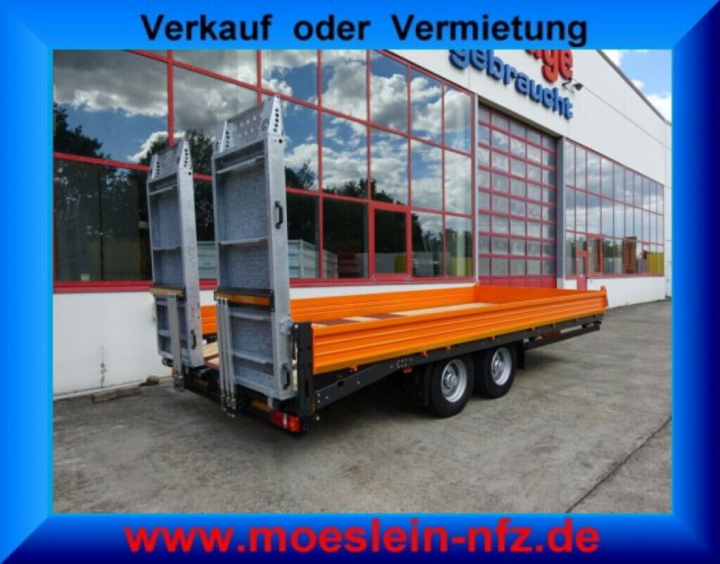 Möslein Tandemtieflader mit breiten RampenNeufahrzeug - Low loader trailer: picture 1 Möslein Tandemtieflader mit breiten RampenNeufahrzeug - Low loader trailer: picture 1