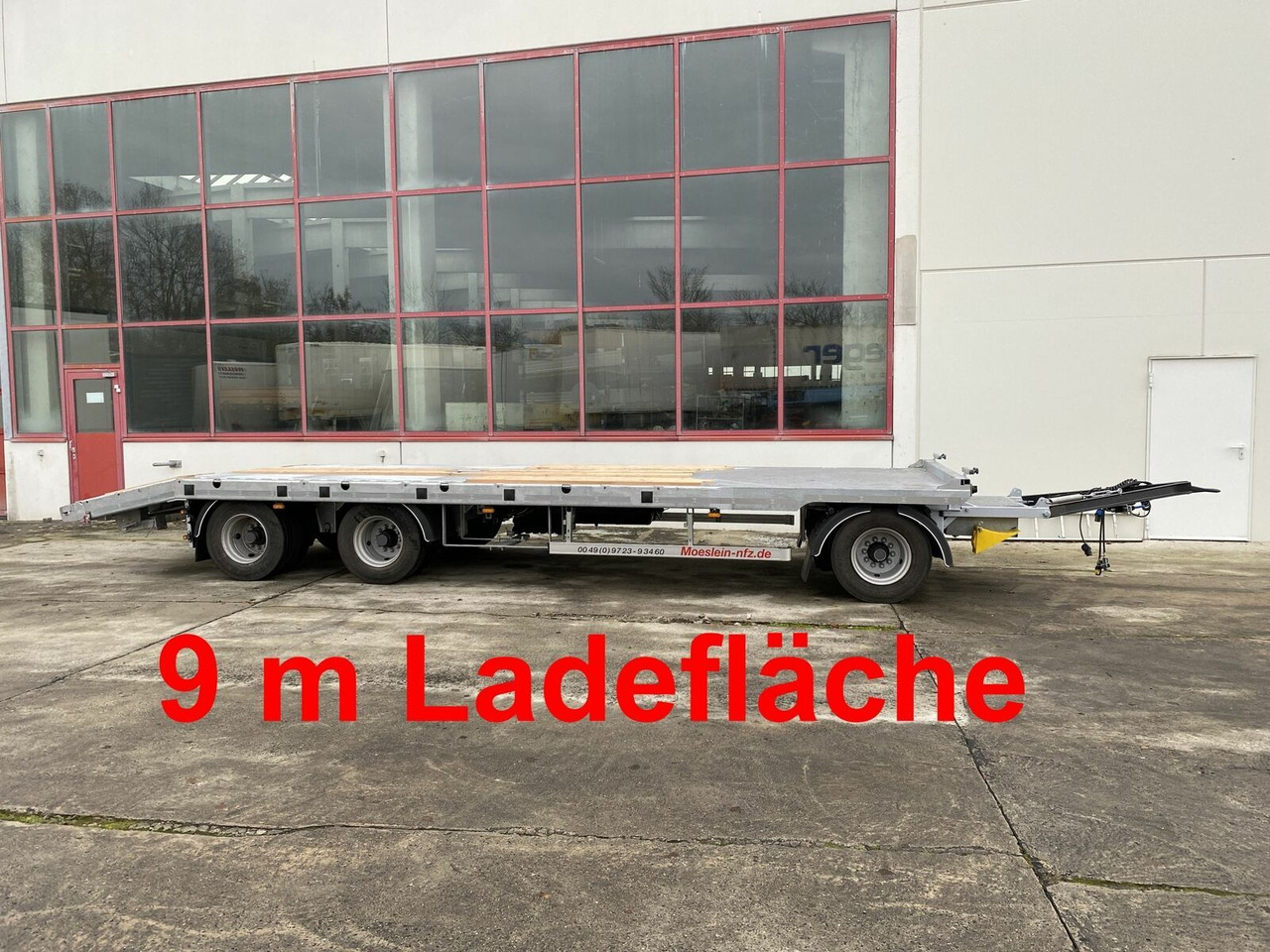 Möslein 3 Achs Plato- Tieflader- Anhänger 9 m - Semi-trailer: picture 1 Möslein 3 Achs Plato- Tieflader- Anhänger 9 m - Semi-trailer: picture 1