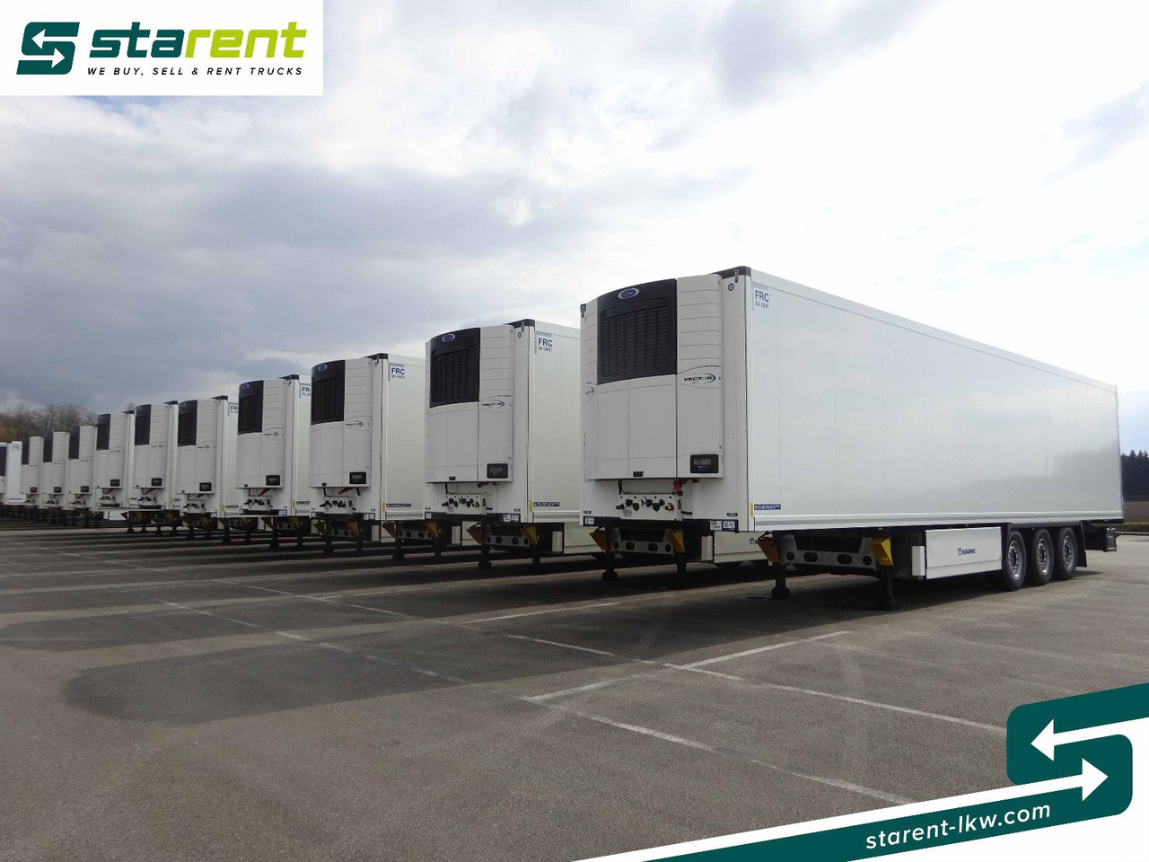 Krone Tiefkühler Carrier Vector 1550, Liftachse - Refrigerator semi-trailer: picture 1 Krone Tiefkühler Carrier Vector 1550, Liftachse - Refrigerator semi-trailer: picture 1