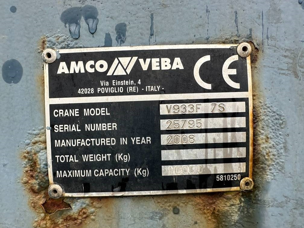 Amco Veba v933 7s - Loader crane for Truck: picture 5 Amco Veba v933 7s - Loader crane for Truck: picture 5
