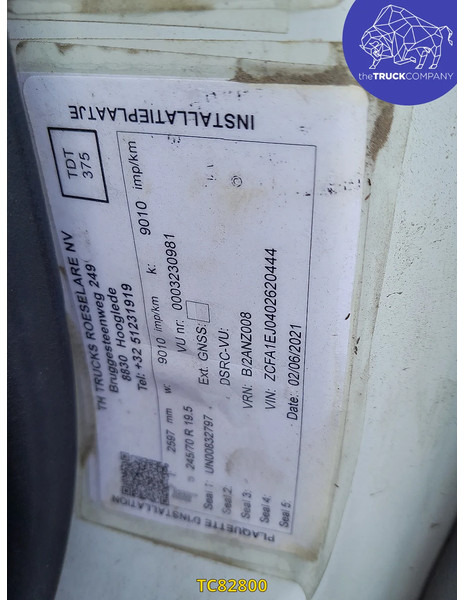 Curtainsider truck Iveco EuroCargo 120e25 Euro 5 - ENGINE DAMAGE -: picture 7