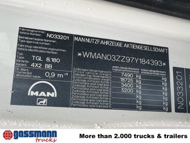 MAN TGL 8.180 4X2 BB, Meiller Kipper - Tipper: picture 5 MAN TGL 8.180 4X2 BB, Meiller Kipper - Tipper: picture 5