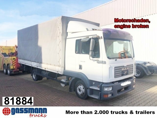 MAN TGL 8.210 BL 4x2 mit LBW, Motorschaden! - Dropside/ Flatbed truck: picture 1 MAN TGL 8.210 BL 4x2 mit LBW, Motorschaden! - Dropside/ Flatbed truck: picture 1