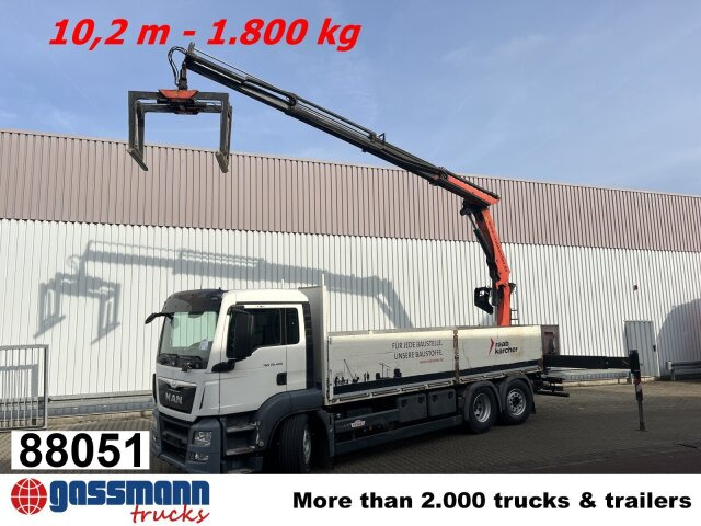 MAN TGS 26.400 6x2-4 LL, Navi, Lenk-/Liftachse, - Dropside/ Flatbed truck, Crane truck: picture 1 MAN TGS 26.400 6x2-4 LL, Navi, Lenk-/Liftachse, - Dropside/ Flatbed truck, Crane truck: picture 1