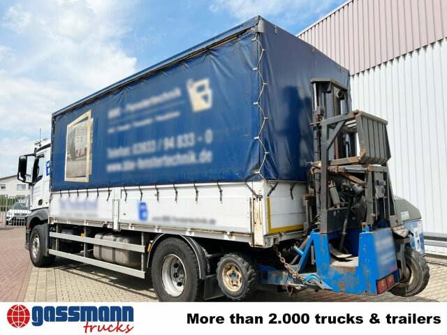 Dropside/ Flatbed truck Mercedes-Benz Antos 1840 L 4x2, Aufnahme für Mitnahmestapler: picture 14