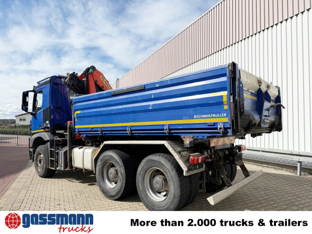 Tipper, Crane truck Mercedes-Benz Arocs 2643 K 6x4, Kran Palfinger PK13001-K B,: picture 13