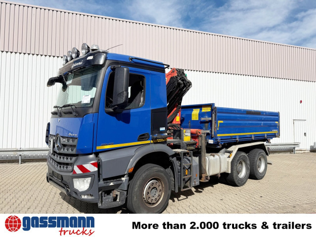 Tipper, Crane truck Mercedes-Benz Arocs 2643 K 6x4, Kran Palfinger PK13001-K B,: picture 8