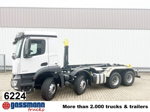 Mercedes-Benz Arocs 3240 8x4/42, Motorabtrieb - Hook lift truck: picture 1 Mercedes-Benz Arocs 3240 8x4/42, Motorabtrieb - Hook lift truck: picture 1