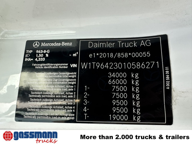 Tipper Mercedes-Benz Arocs 3445 K 8x4/4, Meiller Bordmatik links: picture 6