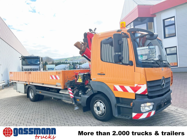 Dropside/ Flatbed truck, Crane truck Mercedes-Benz Atego 1023 L 4x2 mit Kran Fassi F85B.0.21: picture 9