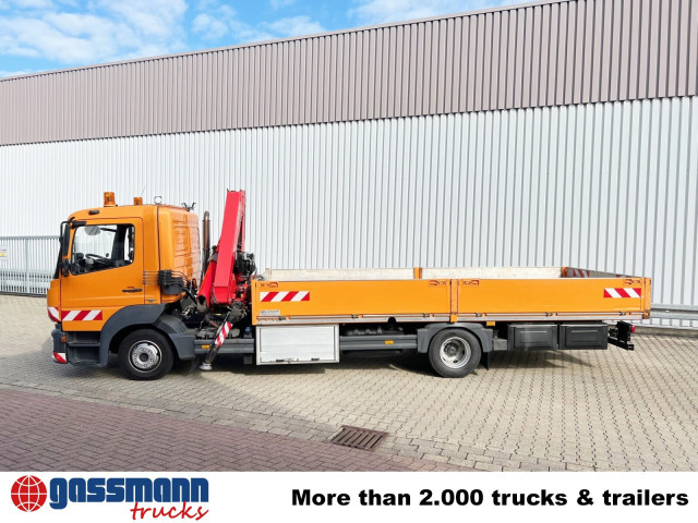 Dropside/ Flatbed truck, Crane truck Mercedes-Benz Atego 1023 L 4x2 mit Kran Fassi F85B.0.21: picture 14