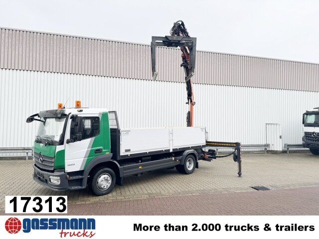 Mercedes-Benz Atego 1223 L 4x2 mit Heckkran Atlas 88.3-A2L, - Dropside/ Flatbed truck, Crane truck: picture 1 Mercedes-Benz Atego 1223 L 4x2 mit Heckkran Atlas 88.3-A2L, - Dropside/ Flatbed truck, Crane truck: picture 1