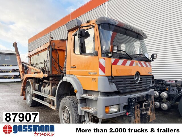 Mercedes-Benz Atego 1828 4x4, Tele-Absetzer, - Skip loader truck: picture 1 Mercedes-Benz Atego 1828 4x4, Tele-Absetzer, - Skip loader truck: picture 1