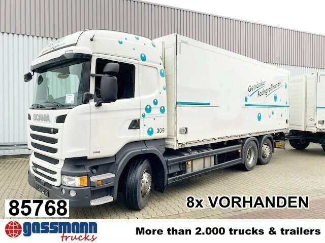 Scania R450 LB 6x2-4 Getränkekoffer, Retarder, - Box truck: picture 1 Scania R450 LB 6x2-4 Getränkekoffer, Retarder, - Box truck: picture 1