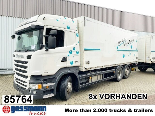 Scania R450 LB 6x2-4 Getränkekoffer, Retarder, - Box truck: picture 1 Scania R450 LB 6x2-4 Getränkekoffer, Retarder, - Box truck: picture 1