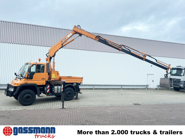 Tipper, Crane truck Unimog U400 4x4, Frontzapfwelle, Kipper, Kran MKG HKL: picture 10 Tipper, Crane truck Unimog U400 4x4, Frontzapfwelle, Kipper, Kran MKG HKL: picture 10