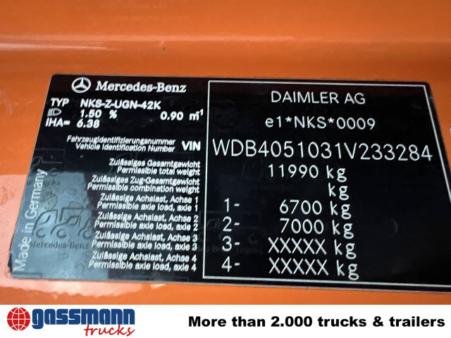 Tipper, Crane truck Unimog U400 4x4, Frontzapfwelle, Kipper, Kran MKG HKL: picture 7 Tipper, Crane truck Unimog U400 4x4, Frontzapfwelle, Kipper, Kran MKG HKL: picture 7