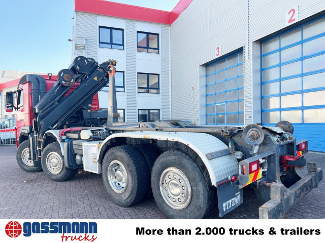 Volvo FM 460 8x2-6, Lenk-/Liftachse, Kran HMF 2020-K4, - Hook lift truck, Crane truck: picture 2 Volvo FM 460 8x2-6, Lenk-/Liftachse, Kran HMF 2020-K4, - Hook lift truck, Crane truck: picture 2