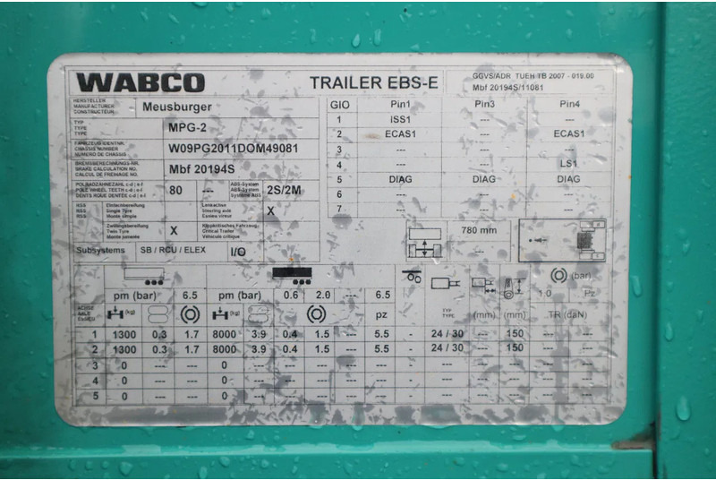Low loader semi-trailer MEUSBURGER MPG-2 | 2-AXLE | HYDR HEBEDACH / SCHIEBEDACH: picture 18 Low loader semi-trailer MEUSBURGER MPG-2 | 2-AXLE | HYDR HEBEDACH / SCHIEBEDACH: picture 18