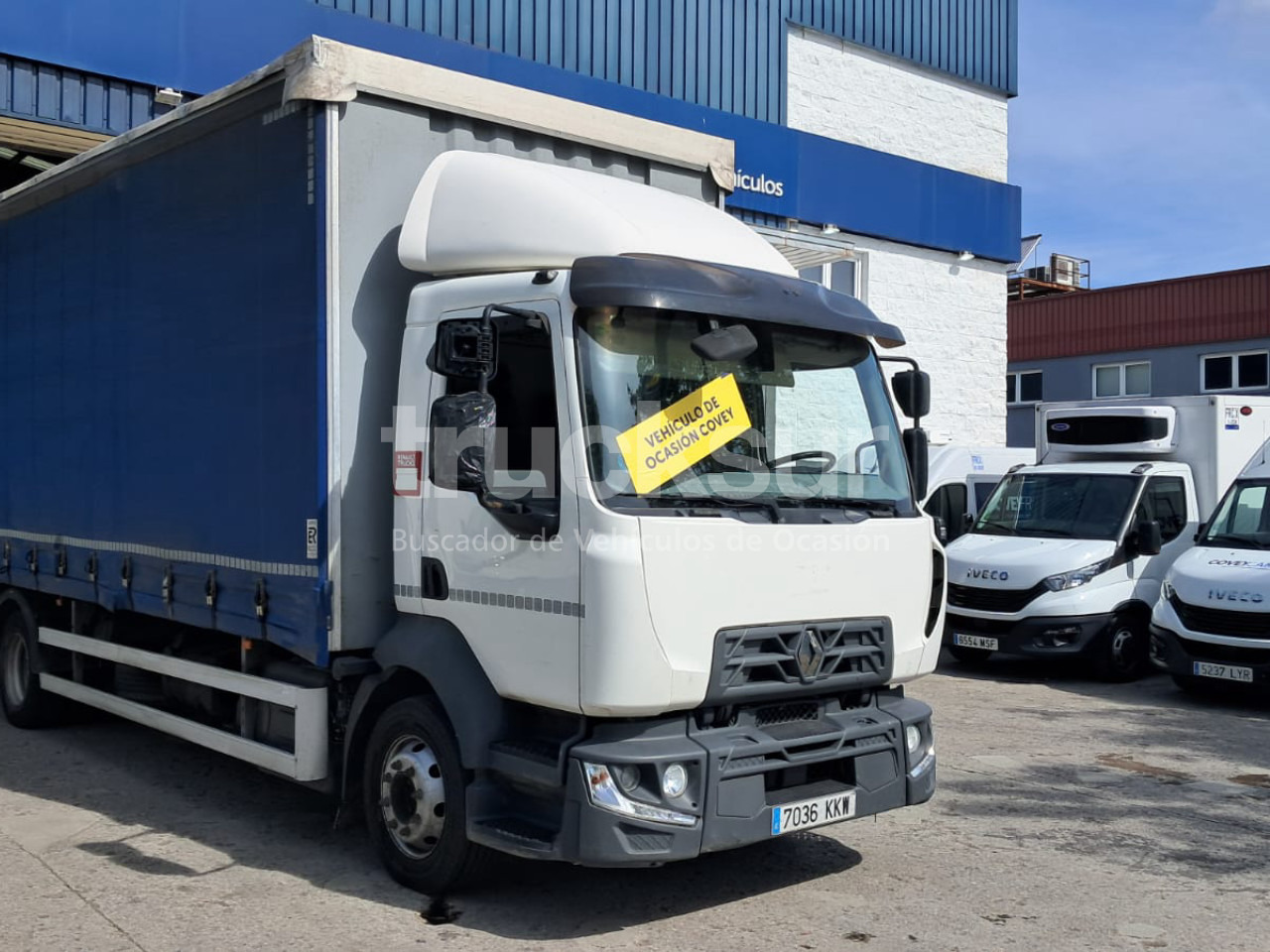RENAULT D 12.210 SEMITAULINER - Curtainsider truck: picture 1 RENAULT D 12.210 SEMITAULINER - Curtainsider truck: picture 1